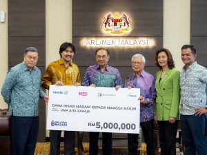 Maxis, Astro, Bumi Armada and MEASAT contribute RM5 million to Dana Ihsan MADANI in support of flood relief efforts